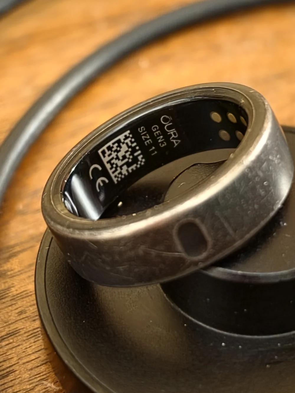 Oura Black Unisex Ring with Matte Finish Gen 3.. Size 11